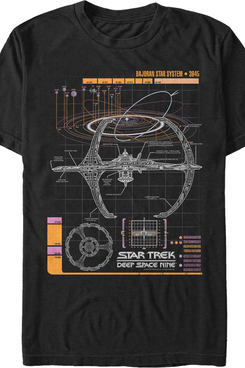 Bajoran Star System Star Trek Deep Space Nine T-Shirt