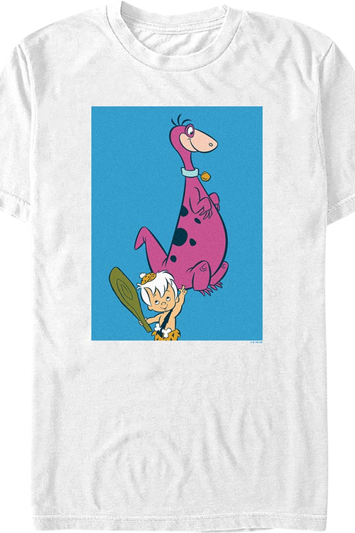 Bamm-Bamm Lifting Dino Flintstones T-Shirt
