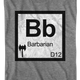 Barbarian Element Symbol Dungeons & Dragons T-Shirt thumbnail