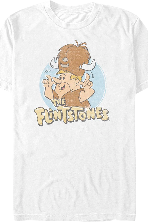 Barney Rubble Water Buffalo Hat Flintstones T-Shirt