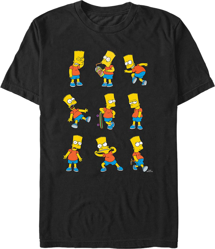 Bart Simpson Poses Simpsons T-Shirt