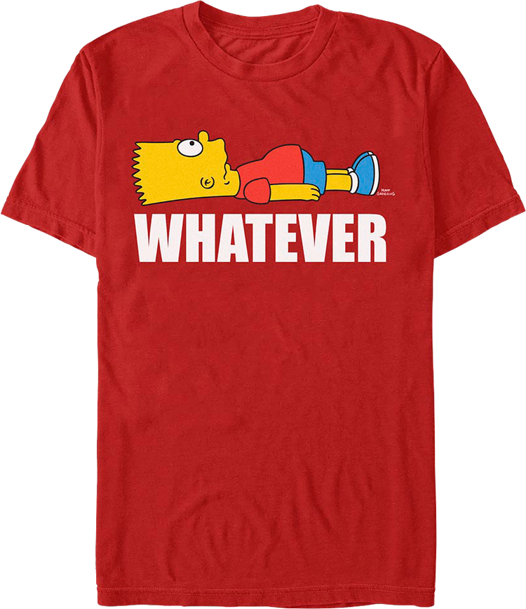 Bart Whatever Simpsons T-Shirt