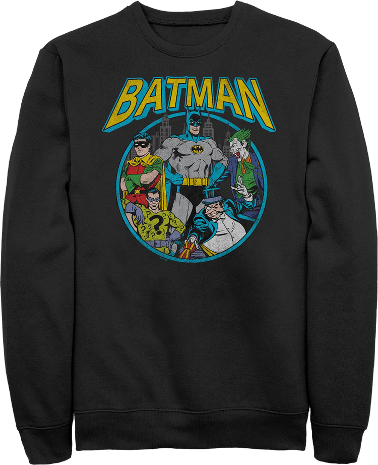Batman Heroes & Villains DC Comics Sweatshirt