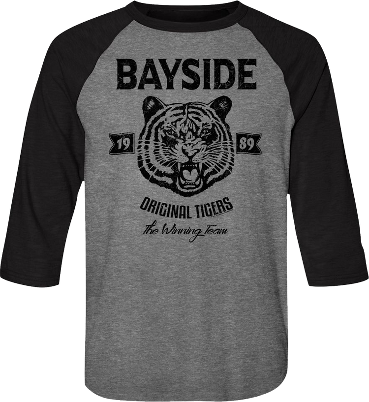 Bayside Tigers Saved By The Bell Raglan Baseball Shirt