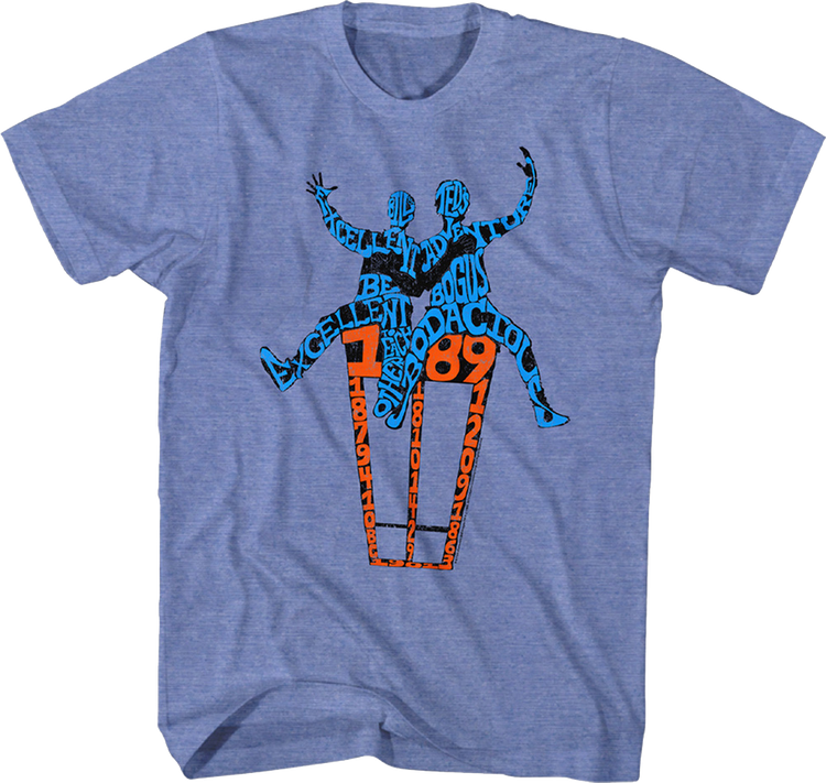 Words & Silhouettes Bill & Ted's Excellent Adventure T-Shirt