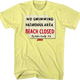 Beach Closed Sign Jaws T-Shirt thumbnail