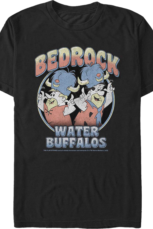 Bedrock Water Buffaloes Flintstones T-Shirt