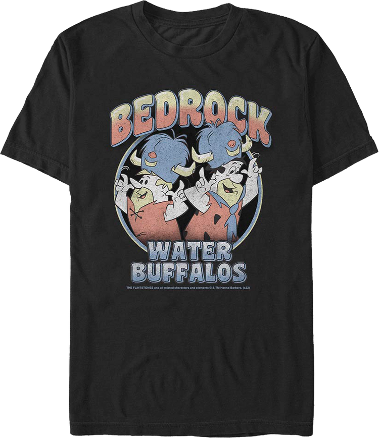 Bedrock Water Buffalos Flintstones T-Shirt