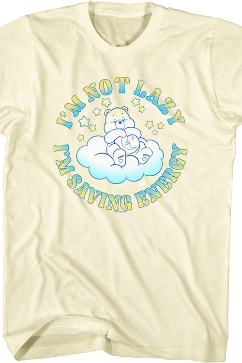 Bedtime Bear I'm Not Lazy Care Bears T-Shirt
