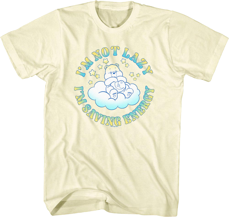 Bedtime Bear I'm Not Lazy Care Bears T-Shirt