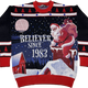 Believer Since 1983 Knitted Christmas Sweater thumbnail