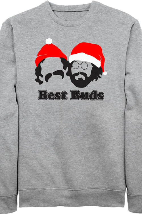 Best Buds Cheech And Chong Christmas Sweatshirt