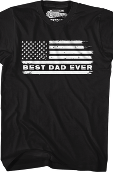 Best Dad Ever Flag T-Shirt