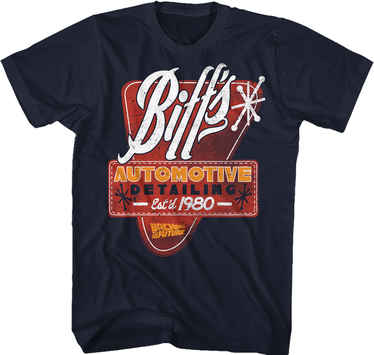 Biff's Automotive Detailing Back To The Future T-Shirt