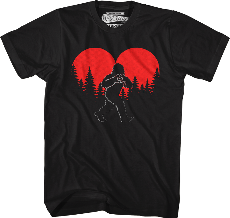 Bigfoot Heart Sun T-Shirt