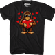 Bigfoot Valentine's Day Heart T-Shirt thumbnail