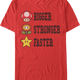 Bigger Stronger Faster Super Mario Bros. T-Shirt thumbnail