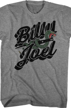 Dagger & Snake Logo Billy Joel T-Shirt