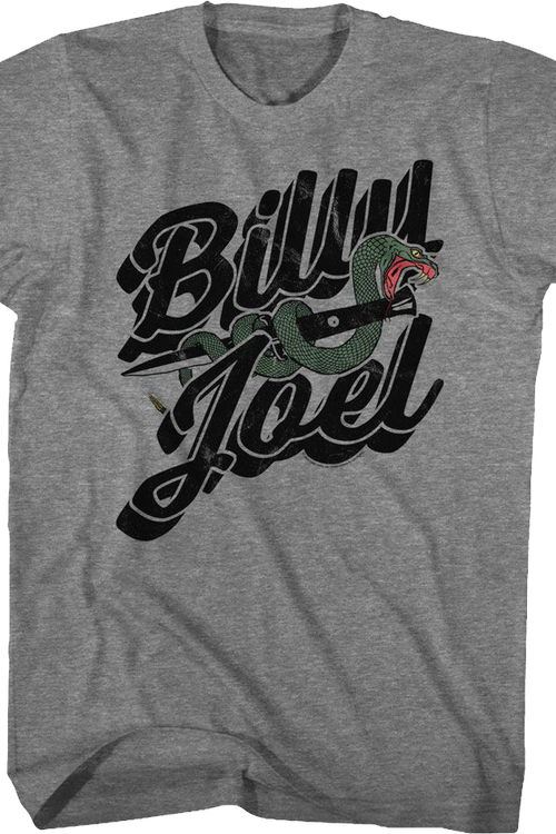 Dagger & Snake Logo Billy Joel T-Shirt