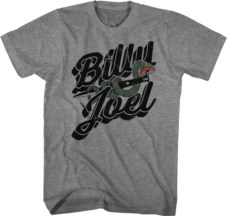Dagger & Snake Logo Billy Joel T-Shirt