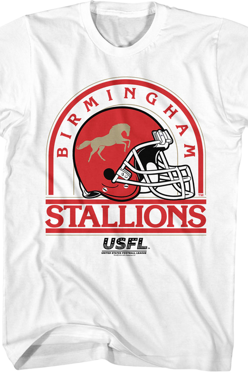 Birmingham Stallions Helmet USFL T-Shirt