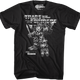Black and White Box Art Predaking Transformers T-Shirt thumbnail
