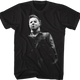 Black and White Michael Myers Halloween T-Shirt thumbnail