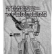 Black and White Optimus Prime Transformers T-Shirt thumbnail
