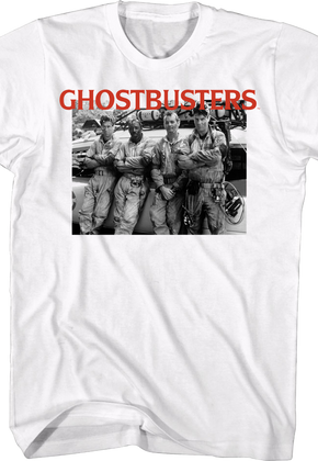 Black And White Photo Ghostbusters T-Shirt