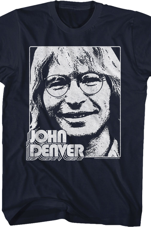 Black And White Photo John Denver T-Shirt