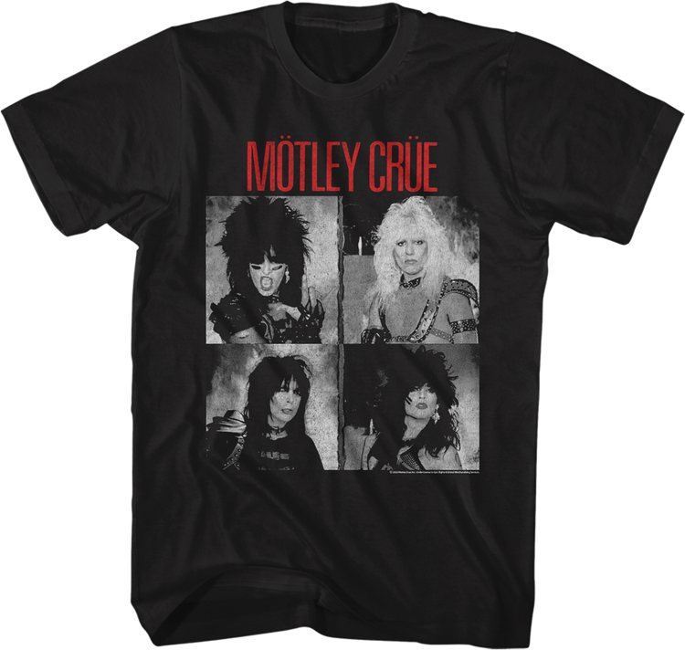Black And White Photos Motley Crue T-Shirt