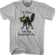 Black Cat Everything Is Fine T-Shirt thumbnail