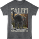 Black Cat Salem Massachusetts T-Shirt thumbnail