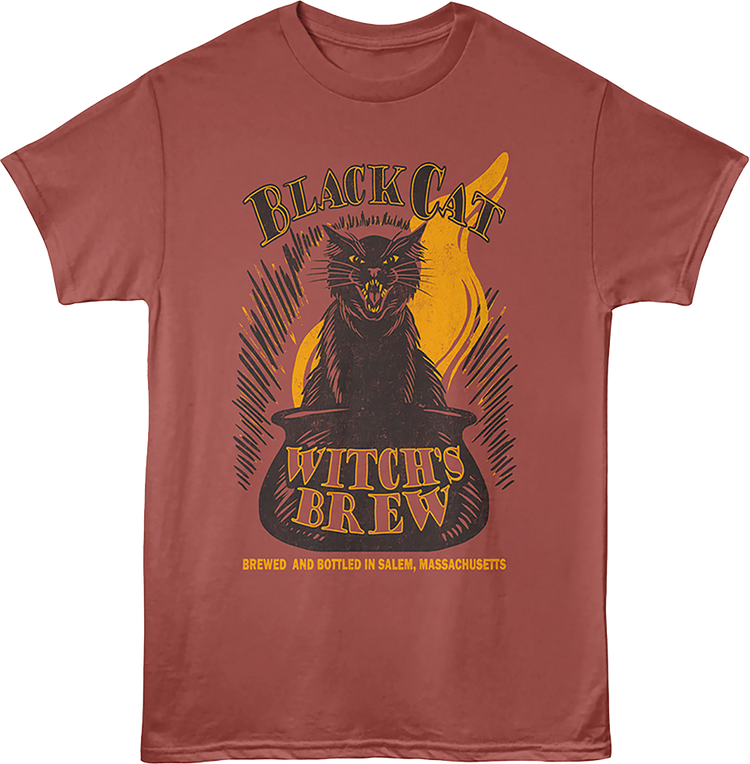 Black Cat Witch's Brew Salem Massachusetts T-Shirt