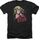 Black Heather Tell Me About It Stud Grease T-Shirt thumbnail