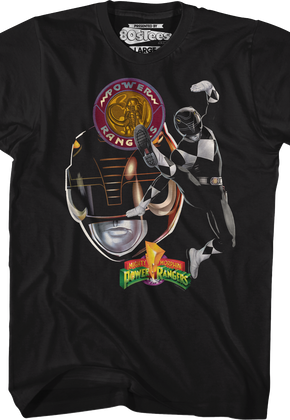 Black Ranger Profile Mighty Morphin Power Rangers T-Shirt