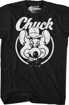 Black & White Circle Chuck E. Cheese T-Shirt