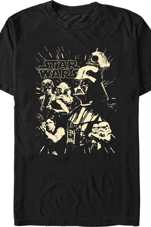 Black & White Collage Star Wars T-Shirt