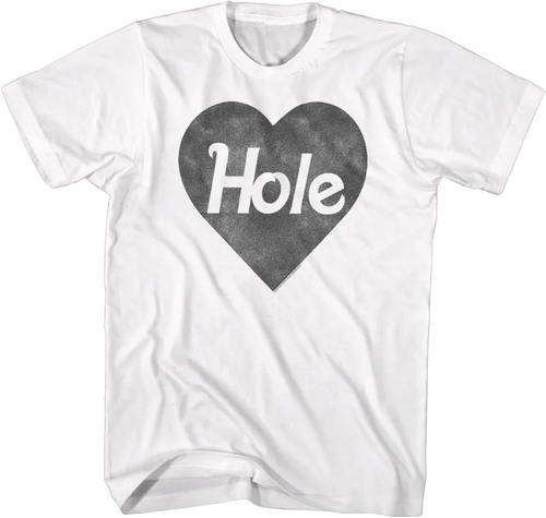 Black & White Heart Logo Hole T-Shirt