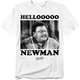 Black & White Hello Newman Seinfeld T-Shirt thumbnail