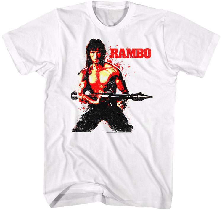 Blood Splattered Rambo T-Shirt