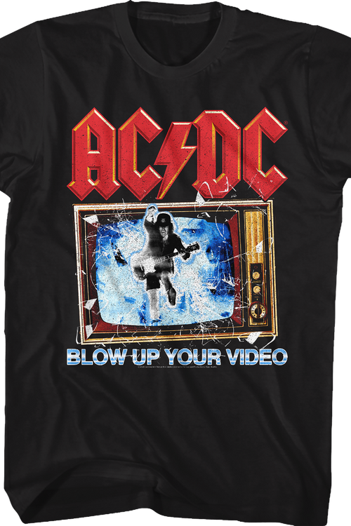 Blow Up Your Video Album Cover ACDC T-Shirt