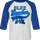 Blue Bomber Sports Logo Mega Man Raglan Baseball Shirt