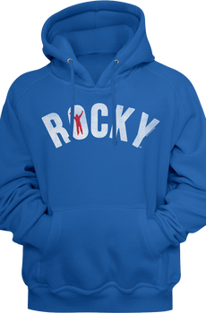 Blue Logo Rocky Hoodie