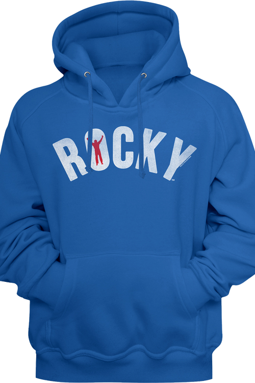 Blue Logo Rocky Hoodie