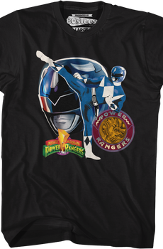 Blue Ranger Profile Mighty Morphin Power Rangers T-Shirt