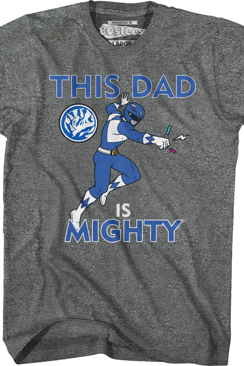 Blue Ranger This Dad Mighty Morphin Power Rangers T-Shirt