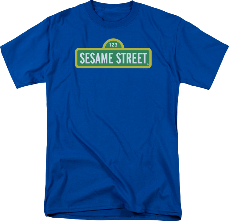 Blue Sign Sesame Street T-Shirt