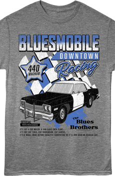 Bluesmobile Downtown Racing Blues Brothers T-Shirt