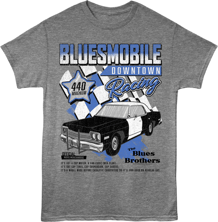 Bluesmobile Downtown Racing Blues Brothers T-Shirt
